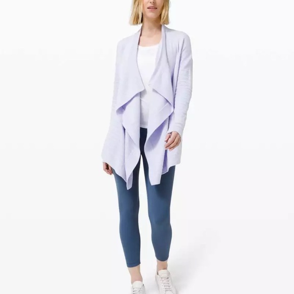 lululemon athletica Sweaters - EUC lululemon cardigan size medium light blue color